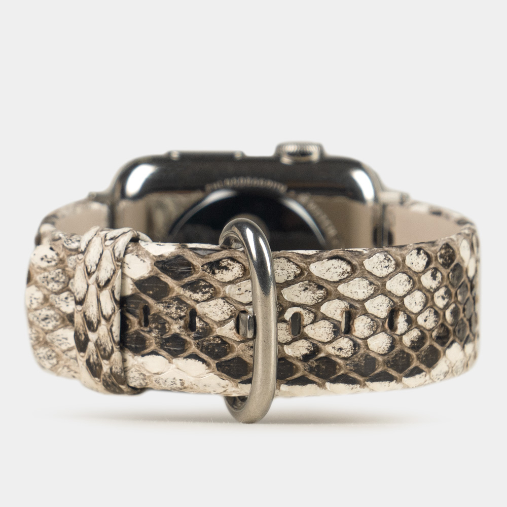 Ремешок для Apple Watch 44/45/46 mm из кожи питона, цвета Natur