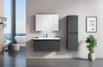 Зеркальный шкаф Orka Likya 80 3001088 с подсветкой Антрацит матовый