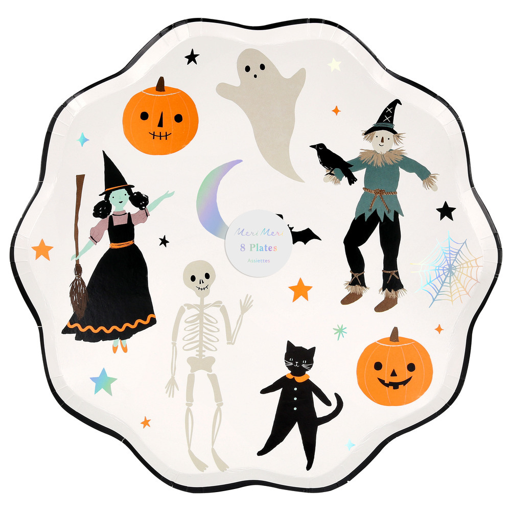Тарелки большие “Halloween” 8 шт. (2025)