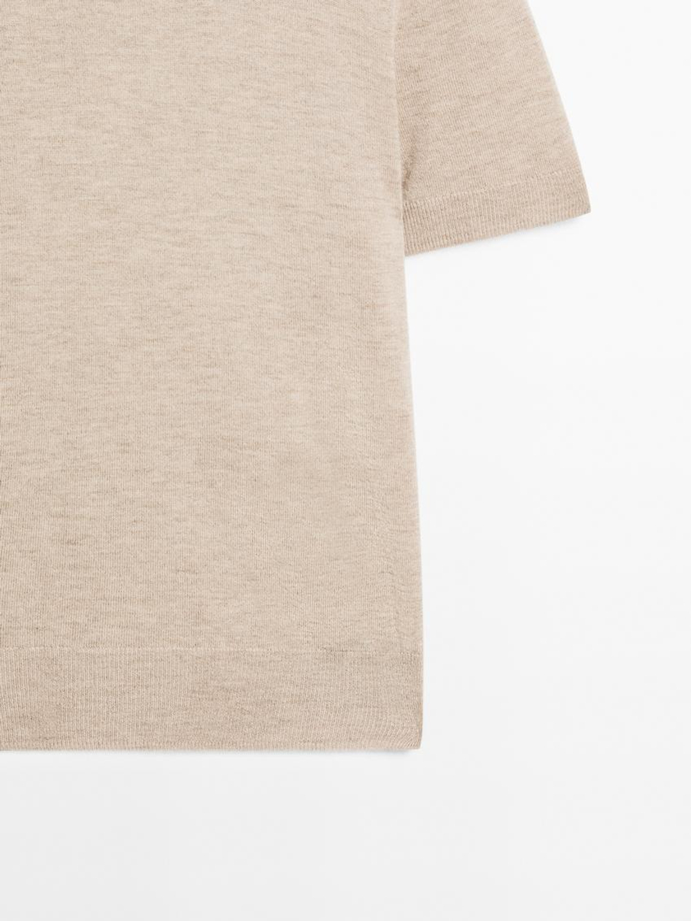 Massimo Dutti Свитер из смесовой шерсти, норка