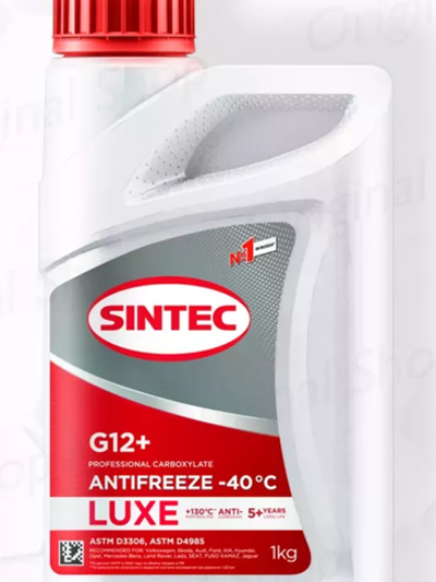 Sintec Antifreeze Luxe G12 + red (-40) 1кг красный (12шт)