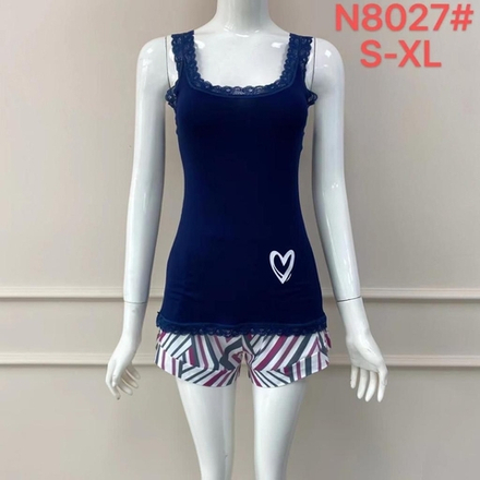 Пижама шорты и майка 8027