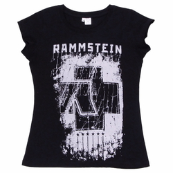 Футболка женская Rammstein (серебро)
