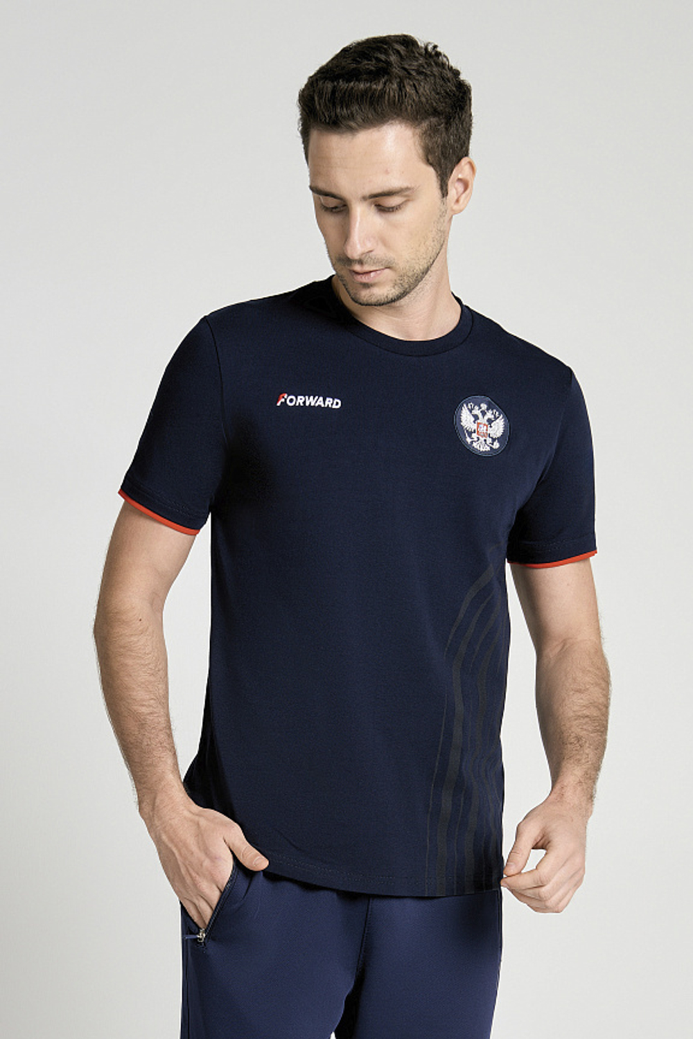 Футболка короткий рукав мужская Forward, синий, р. m-4xl
