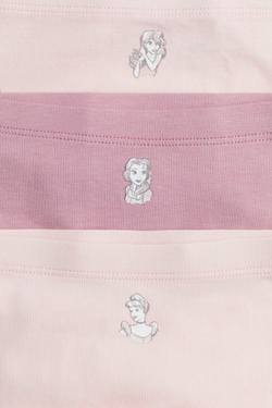 H&M Набор из пяти хлопковых трусиков с принтом, розовый