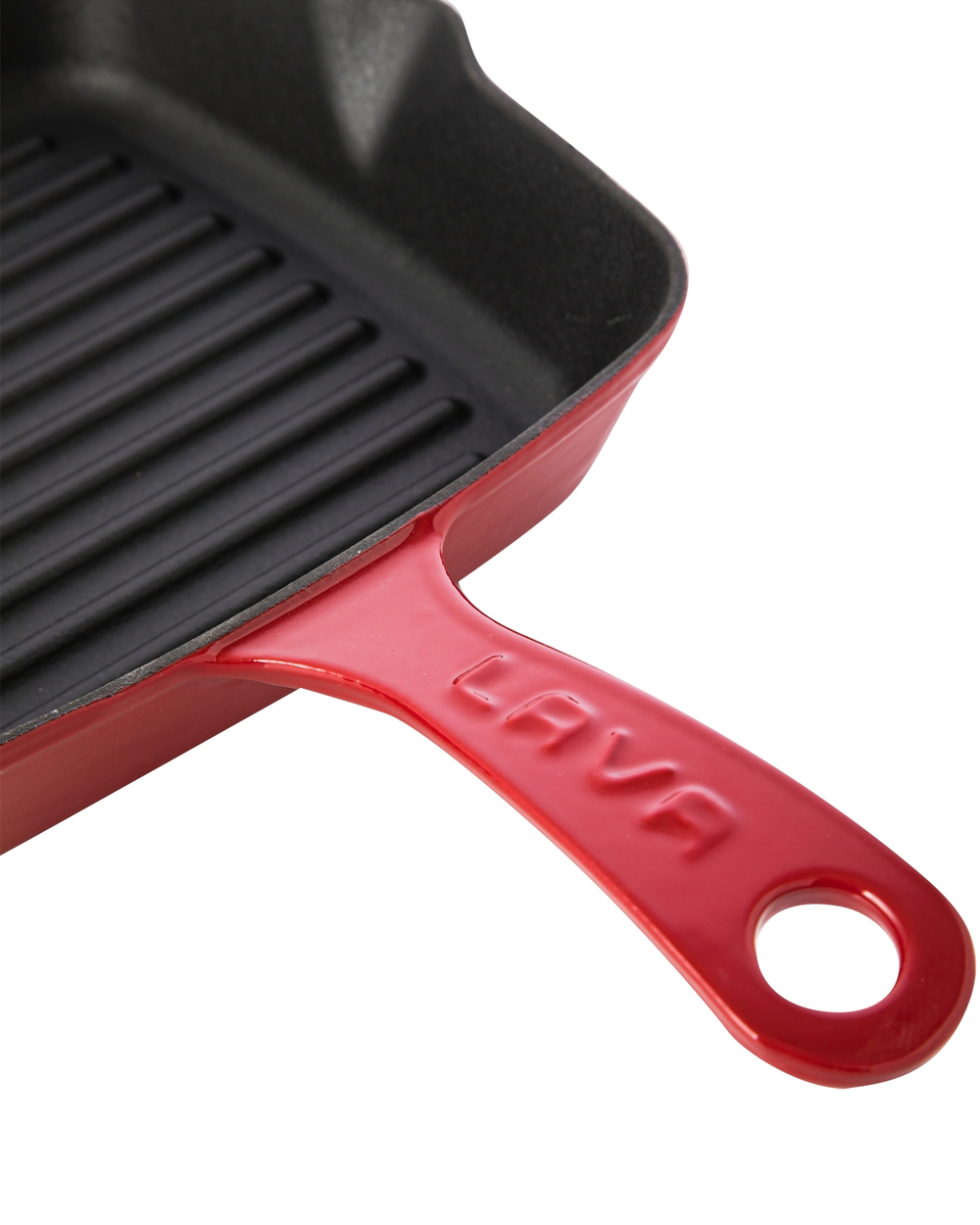 Сковорода-гриль квадратная LAVA 20см 1л красная