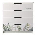 Комод детский с пеленальной доской Indigo Baby Line 800/4 ЛДСП, МДФ листочки