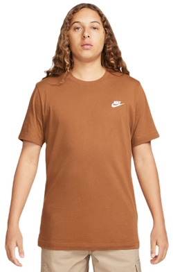 Мужская теннисная футболка Nike Sportswear Club T-Shirt - Коричневый