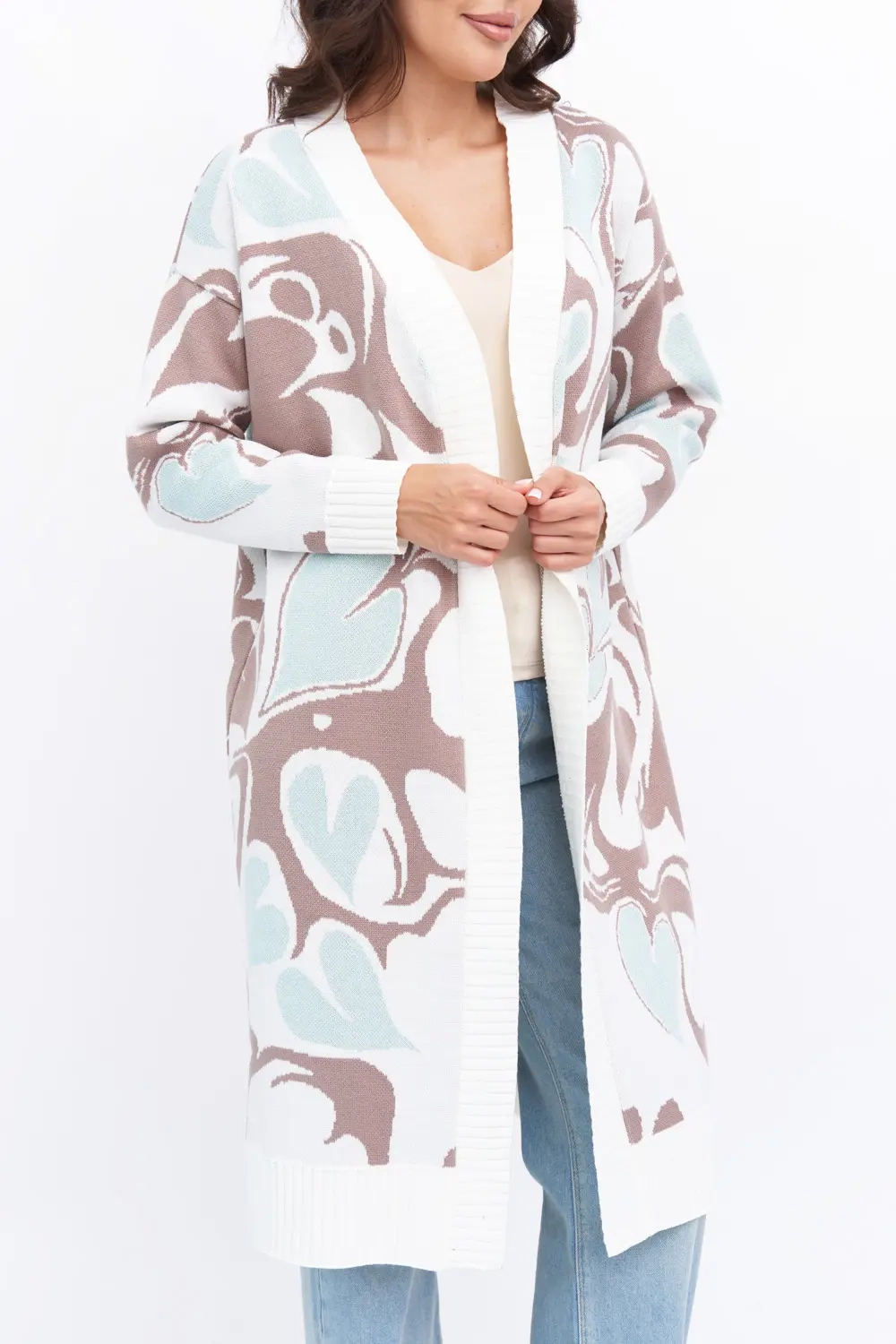 Кардиган Д 3443/молочный