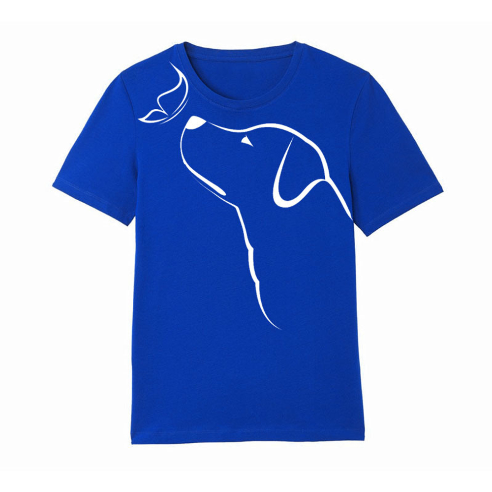 Футболка "Лабрадор и бабочка"