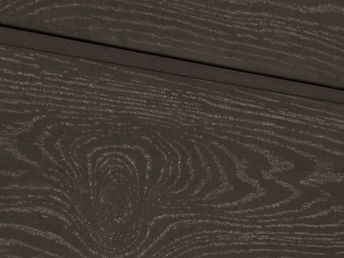 Cайдинг из ДПК. Sorbus Тангенциальный распил. Цвет темно-коричневый.