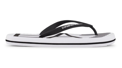 Сланцы EA7 Unisex Plastic Shoes Beachwear - white/black - White