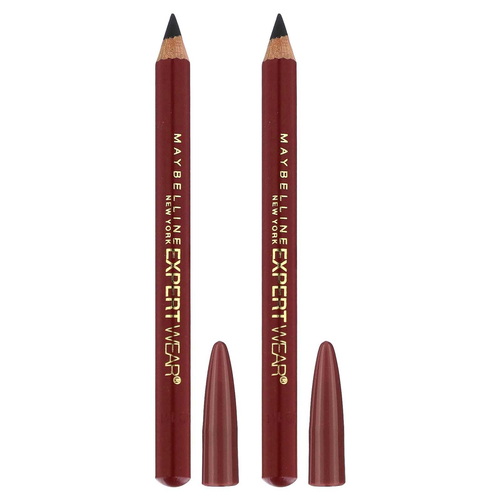 Maybelline, Expert Wear, Twin Eye & Brow, оттенок 101 бархатный черный, 2 шт. по 900 мг (0,03 унции)