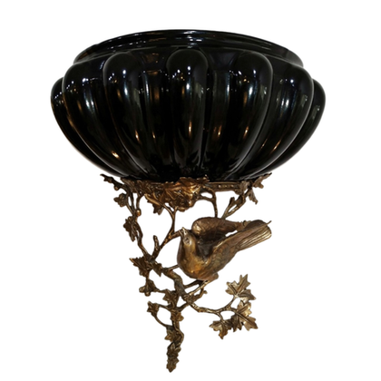 Настенная полка с птицами, фарфор 36 см