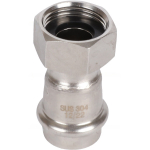 ROMMER Переходник с накидкой гайкой 22x3/4" из нержавеющей стали прессовой