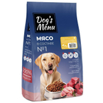 Полнорационный корм Три вида мяса для собак всех пород, 10кг Dogs Menu