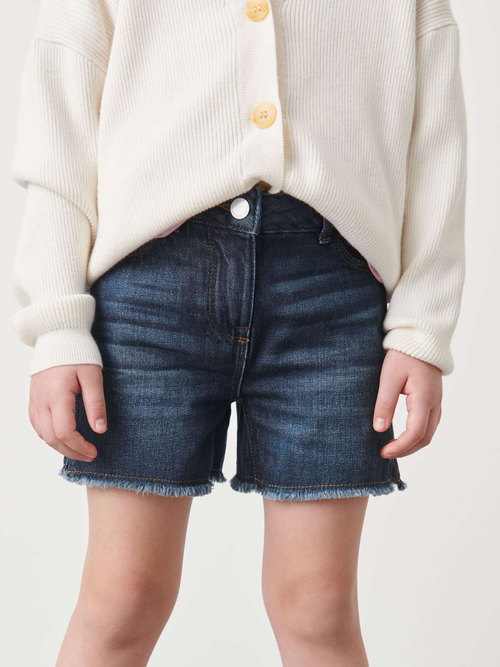 Шорты джинсовые для девочки Next U53-757, Темно-синий