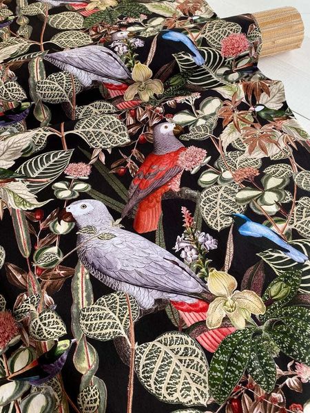 ПОПУГАИ 100% хлопок, Handmade Fabrics 4
