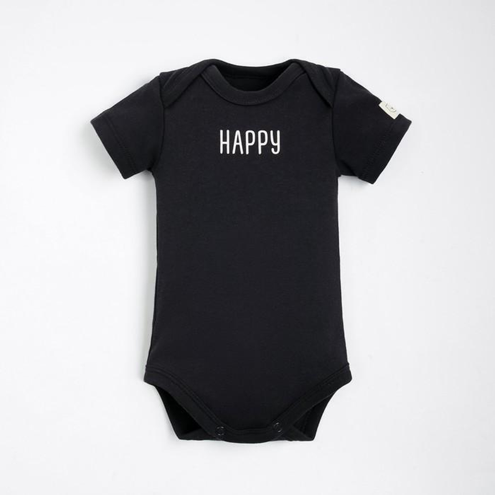 Боди Basic line р.74-80 см, черный 9615550 (Крошка Я)