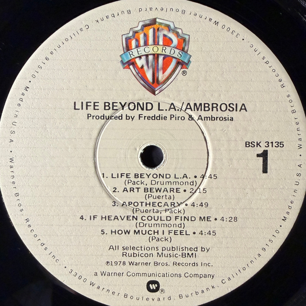 Ambrosia – Life Beyond L.A. (США 1978г.)