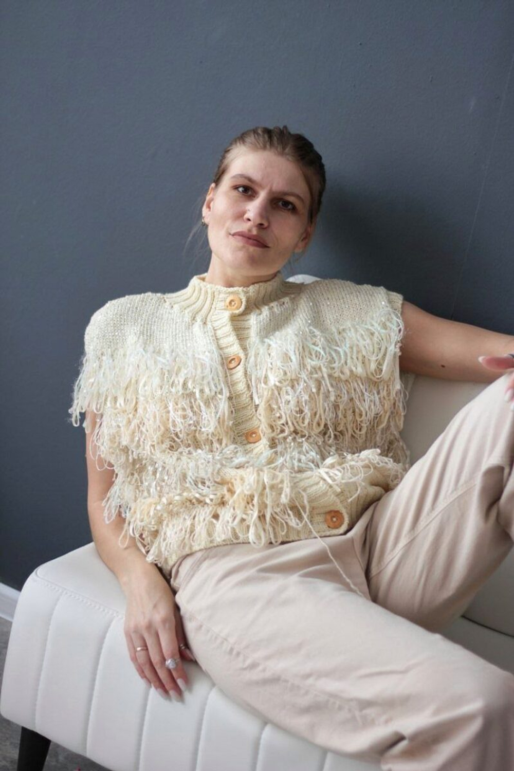 МК Жилет «Амарант», Автор — Дарья Польских