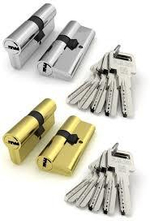 Личинка замка (Цилиндрич. механизм ) R600/70mm (35*35) (30+10+30) кл./кл. перфокарта "Fuaro"