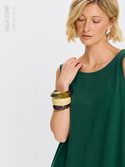 Льняной сарафан макси с карманами