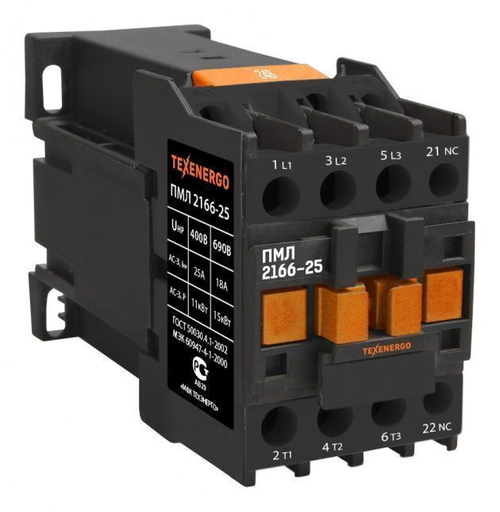 Пускатель магнитный ПМЛ 2166-25 =24В пост.ток 25А 1р УХЛ4 Б Теxenergo