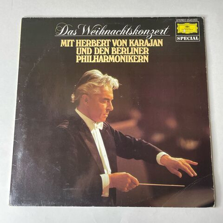 Винтажная виниловая пластинка LP Berliner Philharmoniker, Herbert von Karajan Герберт Караян Das Weihnachtskonzert Рождественский концерт (Германия 1977)