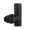 Набор дизайн-вентилей Royal Thermo PIANO, угловой (черный) 1/2quot; — (3)