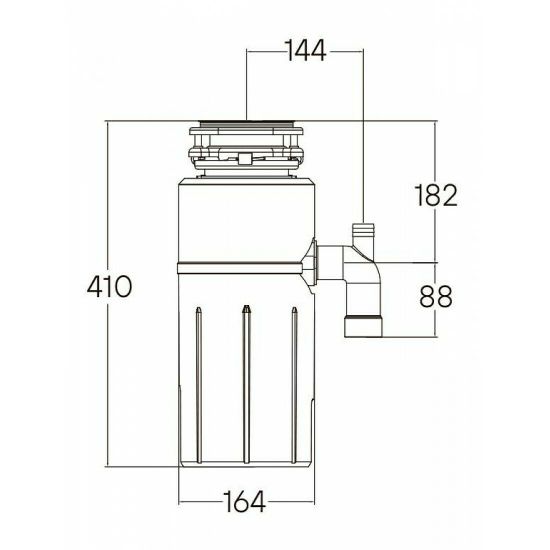 Измельчитель пищевых отходов  Paulmark Intenso 1000