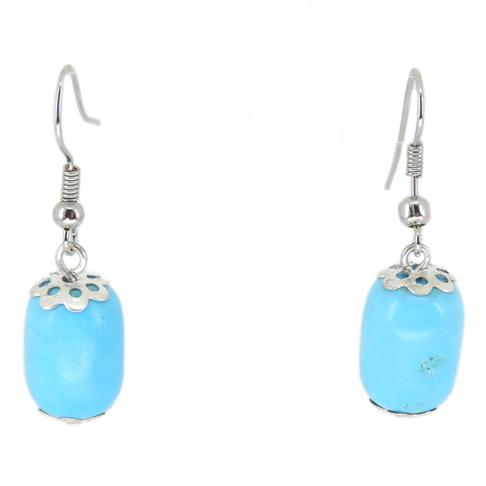 Серьги "Небеса" бирюза асс.