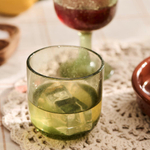 Стакан стеклянный Vercelli green bubbles, 225 см