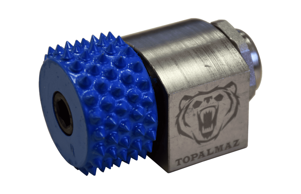 Блок для бучардирования бетона Topalmaz, 100 игл. Насадка для фрезеровки.