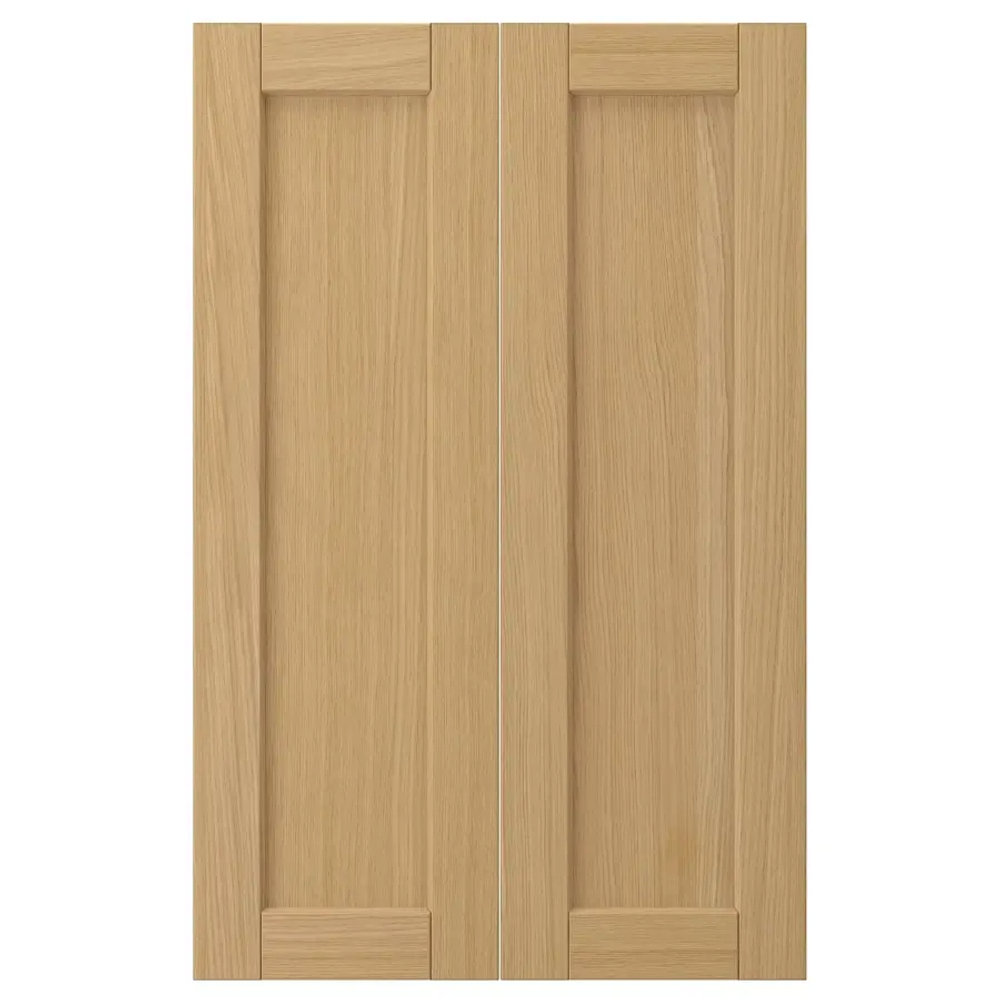 Дверца - FORSBACKA IKEA/ ФОРСБАКА ИКЕА,  80х25 см, под беленый дуб