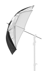 Зонт Lastolite LL LU4523F Umbrella Dual 93 см серебро/белый