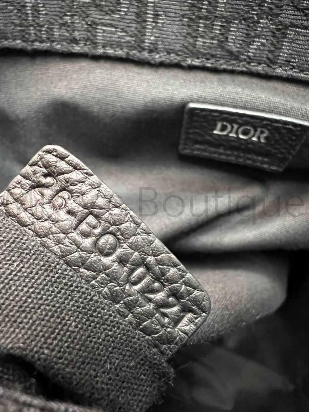 Мужской рюкзак Dior Saddle с черного жаккарда Oblique