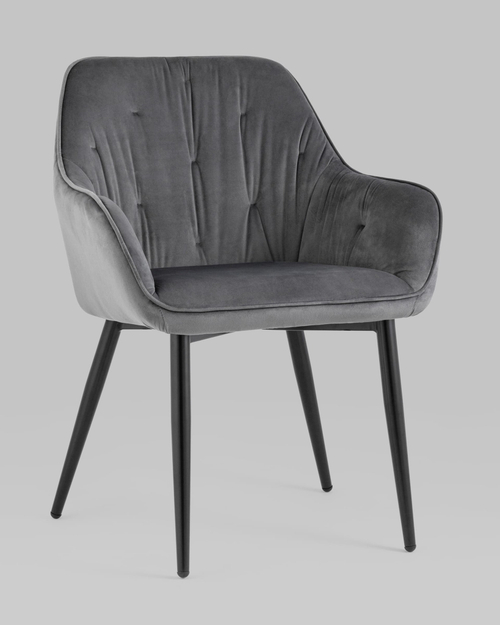 Стул Алекса велюр серый