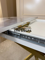 Стол круглый стеклянный "Бьянко"