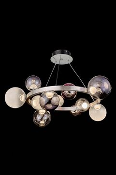 Подвесная люстра LED 60W 3000К LE7723/810 Chrome хром Molecule Leon