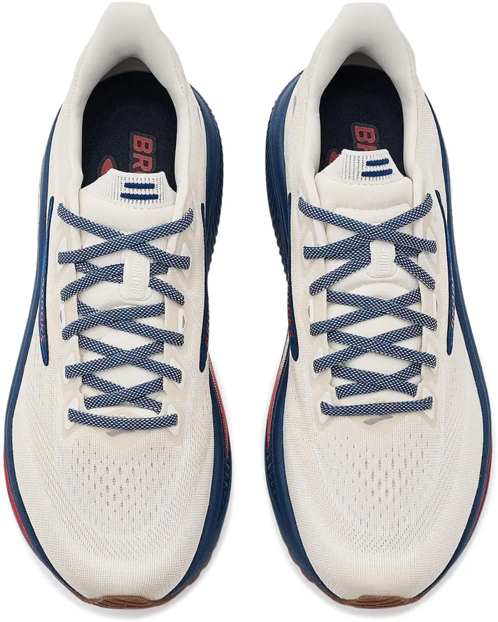 Кроссовки для бега Brooks Ghost 18 - Coconut/Red/Blue