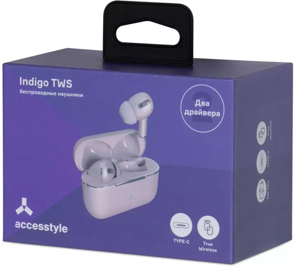 Наушники беспроводные Accesstyle Indigo TWS Pink