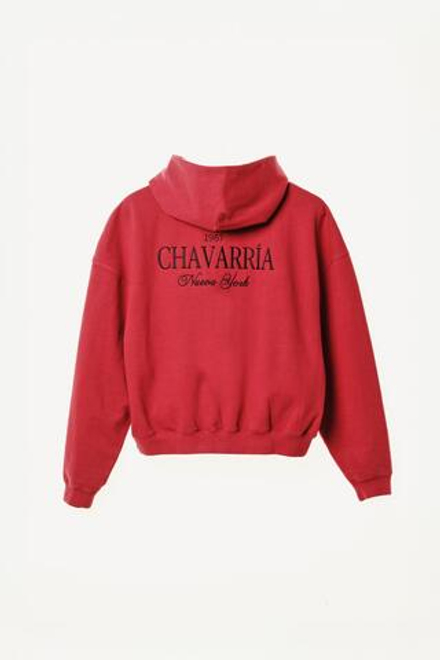 ZARA X WILLY CHAVARRIA ТОЛСТОВКА С КАПЮШОНОМ, КРАСНЫЙ