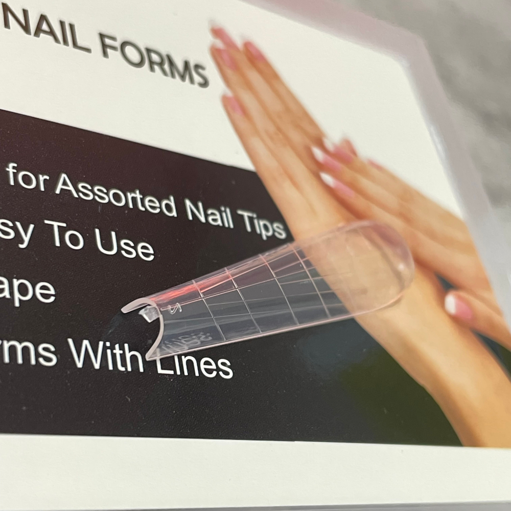 Верхние формы для наращивания PROFESSIONAL NAIL FORMS (балерина арочная, для геля)