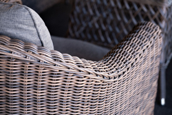 "Кон Панна" кресло из искусственного ротанга, цвет коричневый