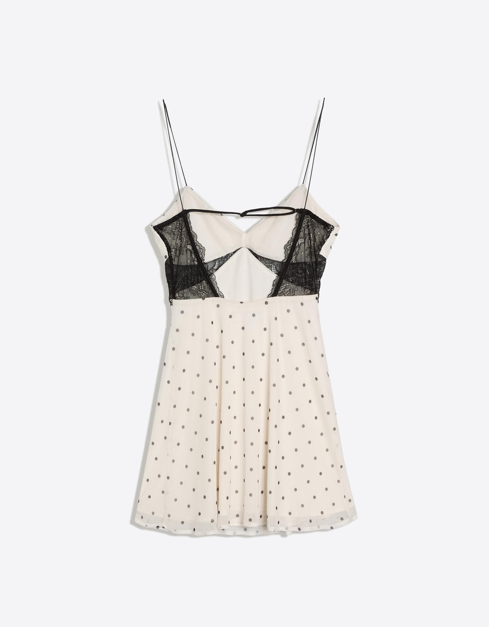 Мини-платье на бретелях из тюля - BERSHKA