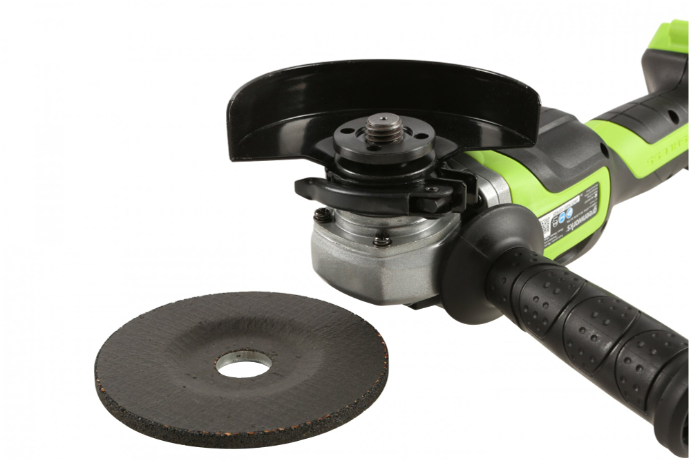 Аккумуляторная УШМ Greenworks GD24AG (3200207), 125 мм, без аккумулятора