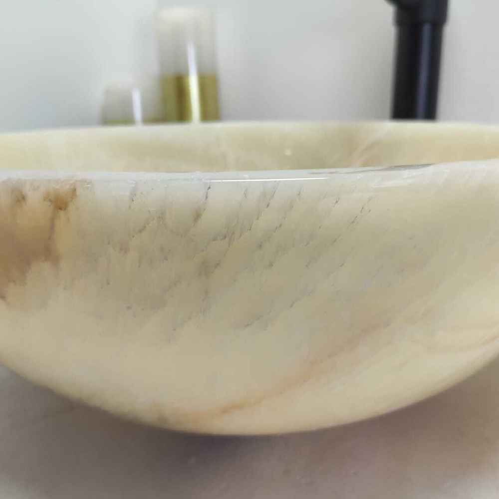 Раковина из оникса Bowl Yellow TinLip BO-60580 1,9 40*40*15