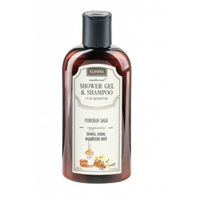 Гель-шампунь для тела и волос "Ромовая Баба", Kleona
