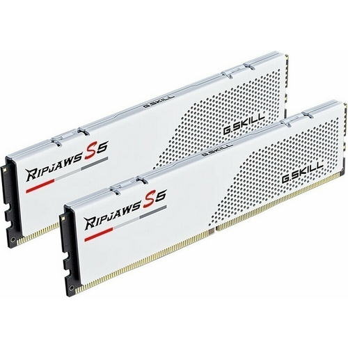 Модуль памяти DIMM DDR5 64Gb, 6000Mhz, 2x32Gb, G.Skill Ripjaws S5 White (F5-6000J3040G32GX2-RS5W)
